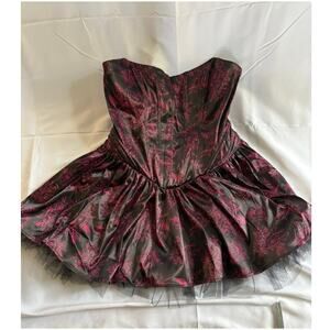 Holding Court Corset Dress Black and Pink Sugar Thrillz XXL Dolls Kill BRAND NEW